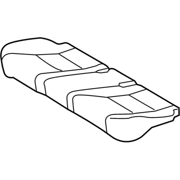 Toyota 71075-06A80-B1 Rear Seat Cushion Cover (For Bench Type)