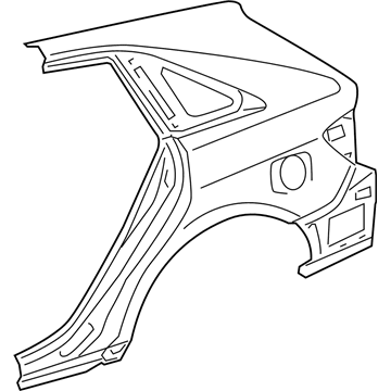 Toyota 61601-0T010 Panel Sub-Assembly, QUAR