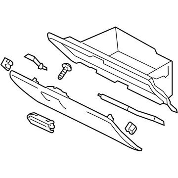 Toyota SU003-01954 Glove Box Assembly