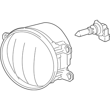 Toyota 81210-12230 Lamp Assembly, Fog, RH