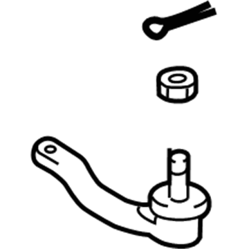 Toyota 45046-09600 Tie Rod End Sub-Assembly, Left