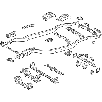 Toyota 51001-60J22 Frame Assembly