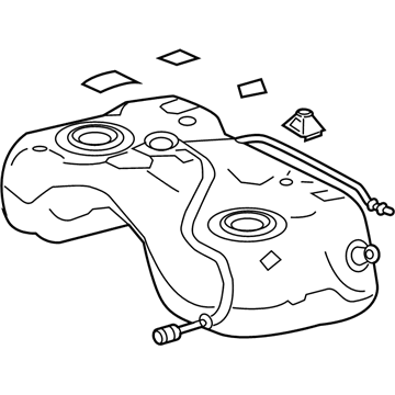 Toyota 77001-0R090 Tank Sub-Assembly, Fuel