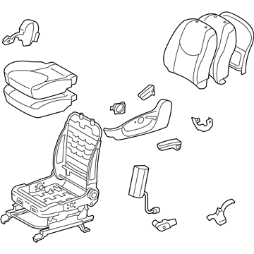 Toyota 71200-42F00-E1 Seat Assembly, Fawn, Front Driver Side