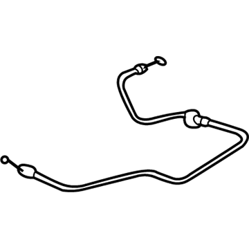 Toyota 53630-21010 Cable Assy, Hood Lock Control