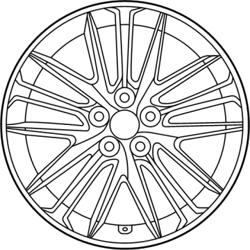 Toyota 42611-06E20 Wheel, Alloy