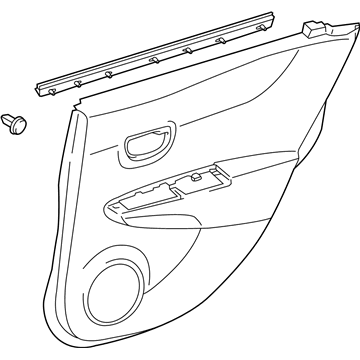 Toyota 67630-0DE00-20 Door Trim Panel