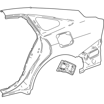 Toyota 61601-62020 Panel Sub-Assembly, QUAR