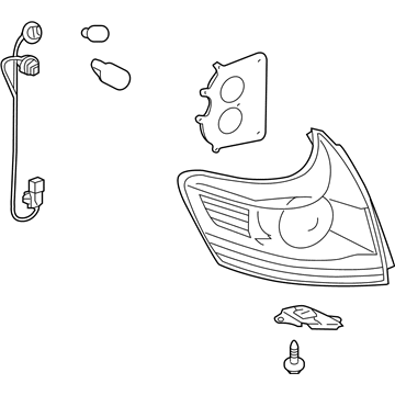 Toyota 81550-0T020 Lamp Assembly, Rear Combination