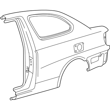 Toyota 61601-52150 Panel, Quarter, RH