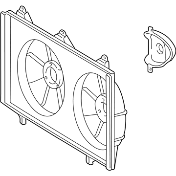 Toyota 16711-0H020 Fan Shroud