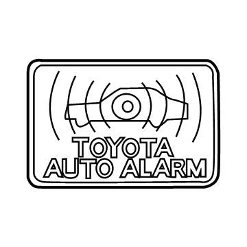 Toyota 74515-06010 Antitheft Label