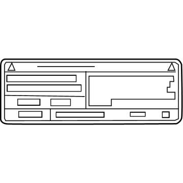 Toyota 88723-0E170 A/C Label