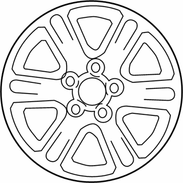 Toyota 42611-0E190 Wheel, Alloy