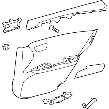 Toyota 67630-07121-20 Door Trim Panel