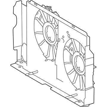 2017 Toyota RAV4 Fan Shroud - 16711-36180