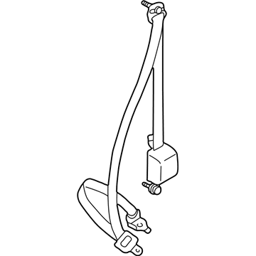 Toyota 73220-04070-B0 Belt & Retractor