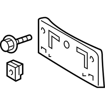 Toyota 52114-12210 License Bracket