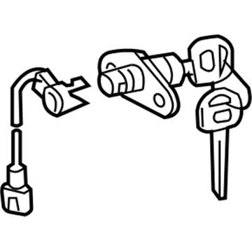 Toyota 69055-35100 Cylinder & Key Set, Back Door Lock