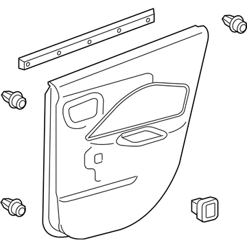 Toyota 67630-52E60-B1 Board Sub-Assy, Rear Door Trim, RH