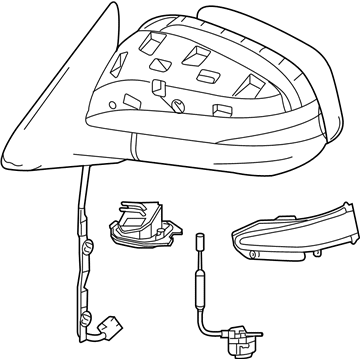 Toyota 87910-0E143 Mirror Assembly