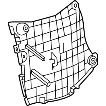 Toyota 52592-0E150 Side Shield, Driver Side