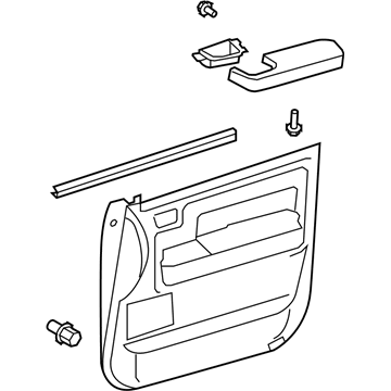 Toyota 67620-0C390-C0 Board Sub-Assy, Front Door Trim, LH