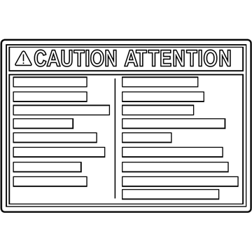 Toyota 74559-30070 Fuel Label