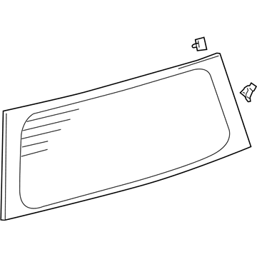 Toyota 68105-52410 Glass Sub-Assembly, Back Door