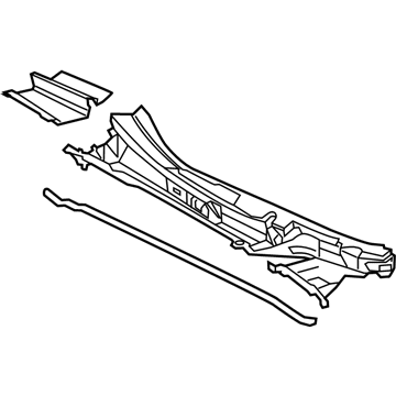 Toyota 55708-47300 LOUVER Sub-Assembly, Cow