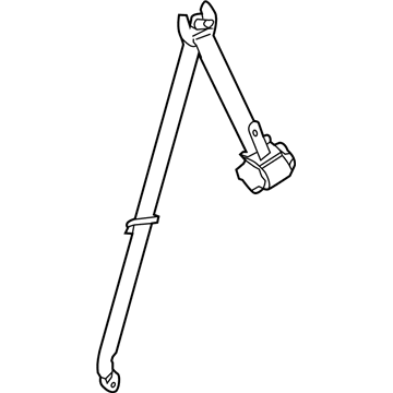 Toyota 73370-0E070-A0 Belt & Retractor