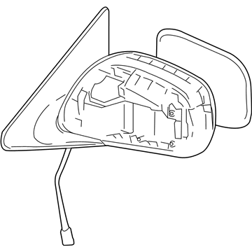 Toyota 87908-02B00 Passenger Side Mirror Sub Assembly