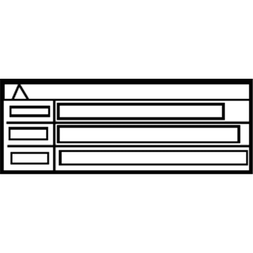 Toyota 88723-03010 Caution Label