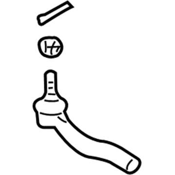 Toyota 45046-19415 Tie Rod End Sub-Assembly, Right