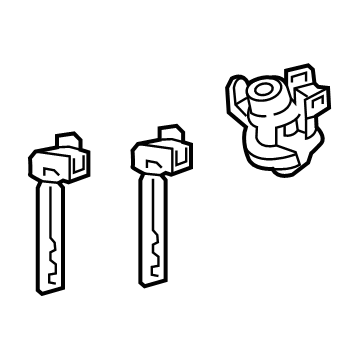 Toyota 69055-06160 Cylinder & Keys