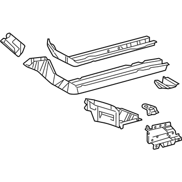 Toyota 57107-02902 Rear Rail Assembly