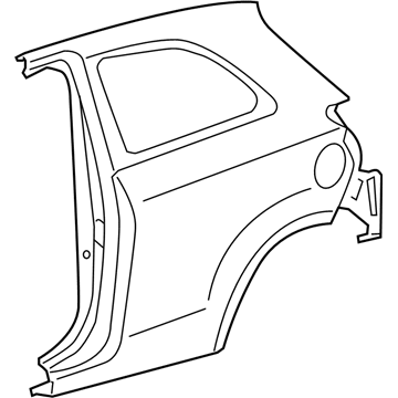 Toyota 61601-52290 Panel, Quarter, RH