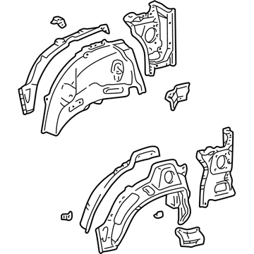 Toyota 61603-42040 Panel Sub-Assy, Quarter Wheel House, RH