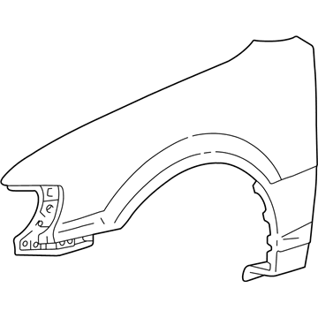 Toyota 53812-02051 Fender Sub-Assy, Front LH