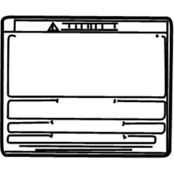 Toyota 36369-60630 Caution Label