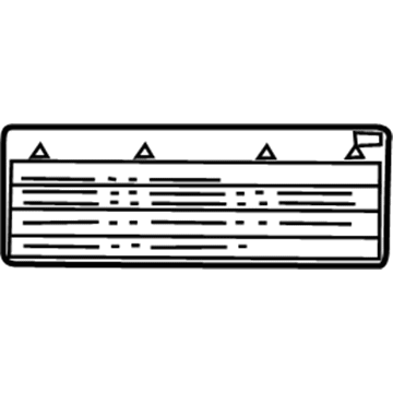 Toyota 88723-60210 A/C Label