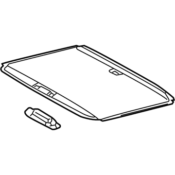 Toyota 63306-AE011-B0 Trim Sub-Assy, Sunshade