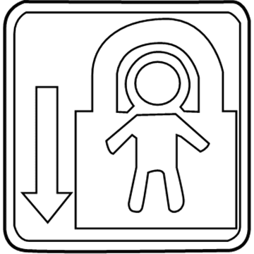 Toyota 69339-06040 Child Lock Label