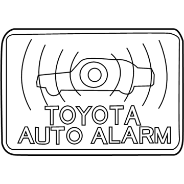 Toyota 74515-06010 Antitheft Label