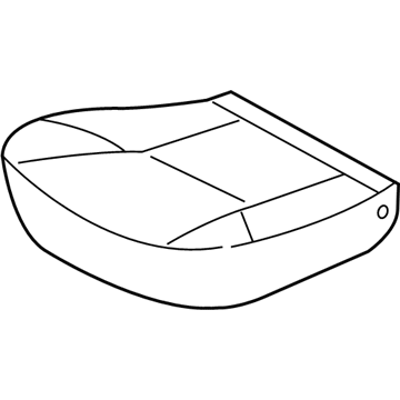 Toyota 71072-AD011-B5 Front Seat Cushion Cover, Left(For Separate Type)