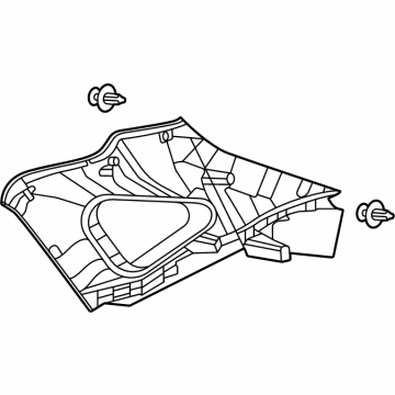 Toyota 62470-48280-B1 Upper Quarter Trim