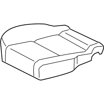 Toyota 71075-0C120-B1 Rear Seat Cushion Cover, Right (For Separate Type)