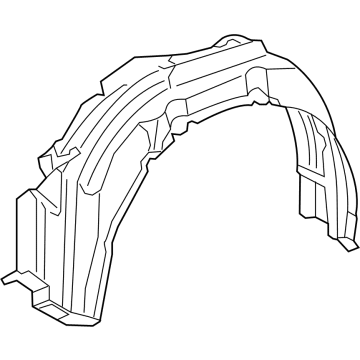 Toyota 53806-08030 Shield Sub-Assembly, FEN