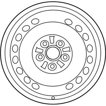 Toyota 42611-06C40 Wheel, Spare