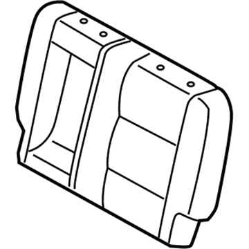 Toyota 71078-0C050-B2 Rear Seat Back Cover, Left (For Separate Type)